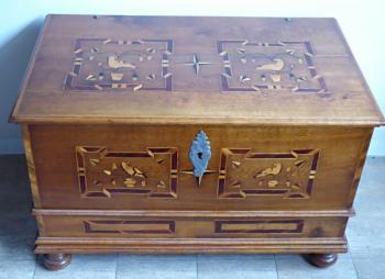 Burgher’s chest with inlaid doves and stars