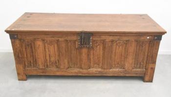 Chest - solid oak - 1890