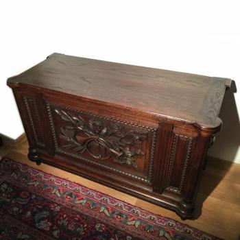 Chest - solid oak - 1900
